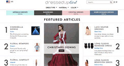 Desktop Screenshot of dressedupgirl.com